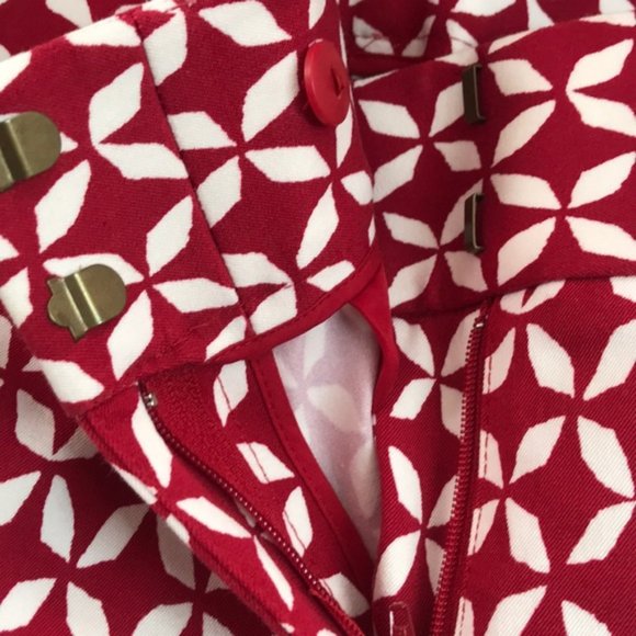 LOFT Pinwheel Julie Skinny Pant - Size 0 - Picture 9 of 10